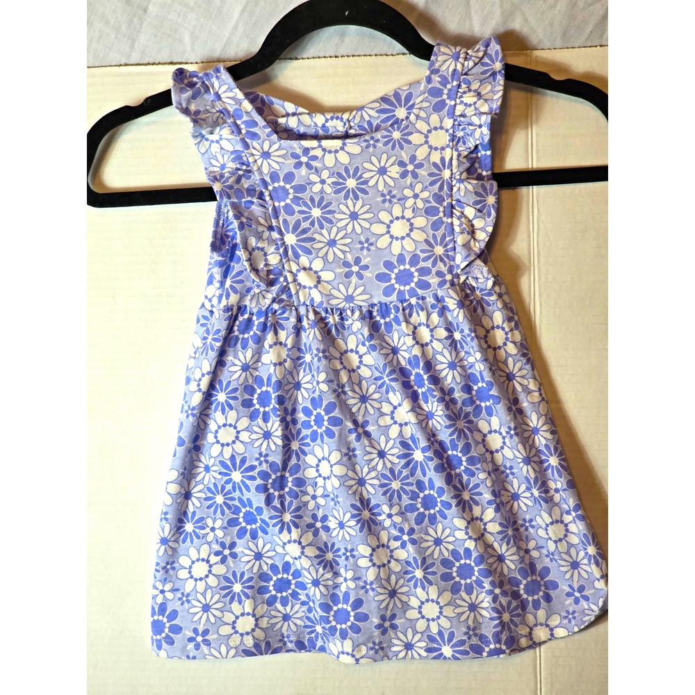 Okie Dokie Girls 18-24M Cotton Dress & Bloomers Set Purple/White Floral